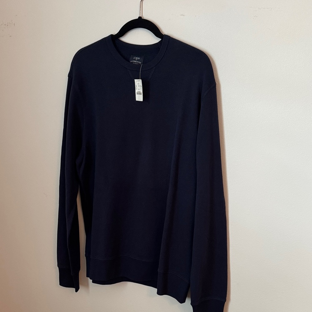 J. Crew Men's Dark Blue Crewneck Sweatshirt